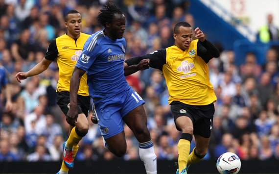 EPL - Chelsea vs Blackburn, Romelu Lukaku & Marcus Olsson