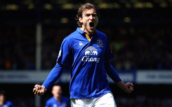 EPL: Nikica Jelavic, Everton v Newcastle United