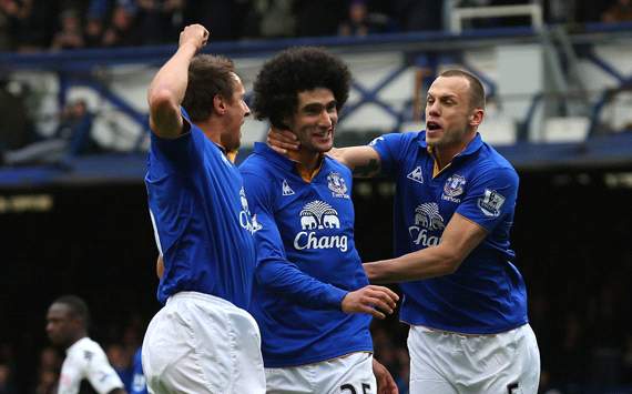 EPL : Marouane Fellaini - Phil Jagielka - John Heitinga, Everton v Fulham