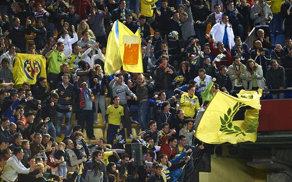 Villarreal fans, el Madrigal