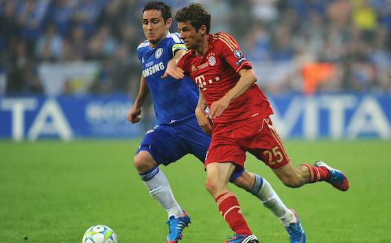 UEFA Champions League: FC Bayern München - FC Chelsea, Thomas Müller - Frank Lampard