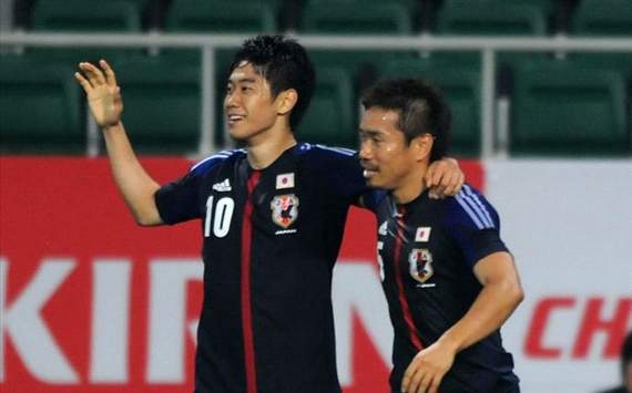 Kagawa, Nagatomo - Japan v Azerbaijan