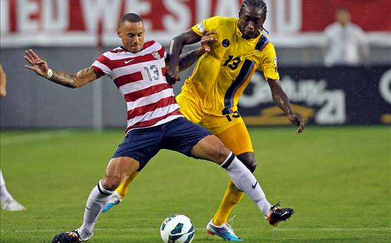 Jermaine Jones, USA; Tamorley Thomas, Antigua & Barbuda