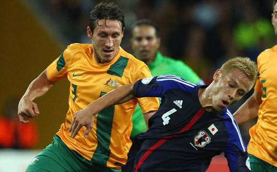 Australia - Socceroos - Japan - Mark Milligan - Keisuke Honda