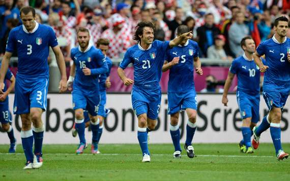 Italy celebrating