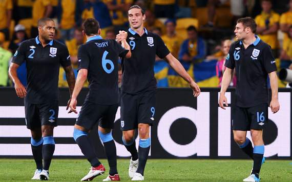 UEFA EURO - Sweden v England, Andy Carroll and John Terry