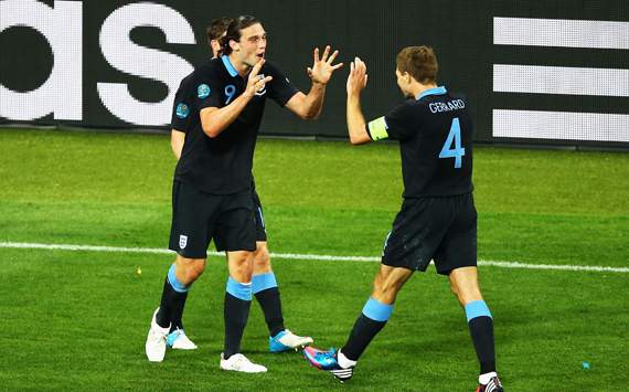 UEFA EURO - Sweden v England, Andy Carroll and Steven Gerrard