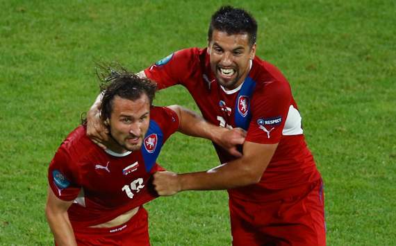 Petr Jiracek & Milan Baros, Czech v Poland (EURO 2012)