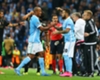 Vincent Kompany is replaced with an injury