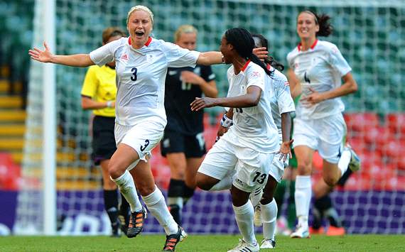 Stephanie Houghton; Ifeoma Dieke, Olympics - Women's Football - Great Britain v New Zealand