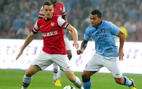 Friendly : Tevez vs. Vermaelen, Man City - Arsenal