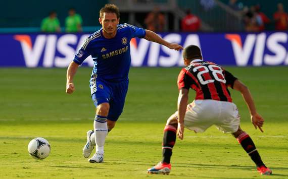 Friendly - AC Milan v Chelsea, Urby Emanuelson & Frank Lampard