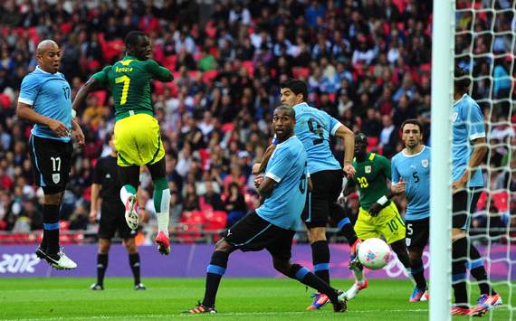 Olympics: Moussa Konate, Senegal v Uruguay