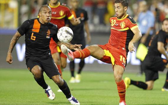 De Jong and Hazard, Belgium - Netherlands
