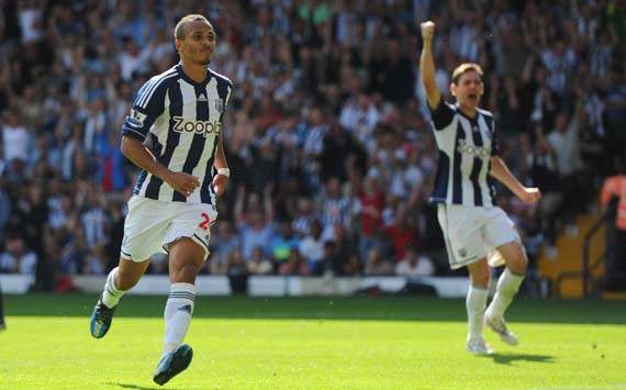 EPL; Peter Odemwingie, West Bromwich Albion v Liverpool