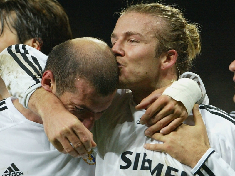 L'ancienne gloire de Man United et du Real Madrid David Beckham soutient Zinédine Zidane contre Liverpool
