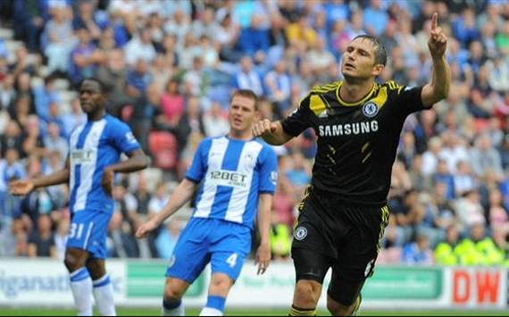 Lampard, Wigan Vs. Chelsea