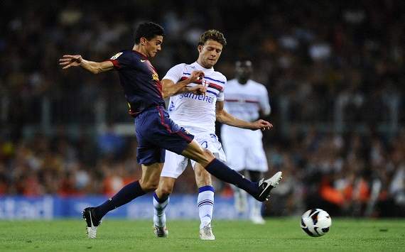 Marc Bartra; Andrea Costa - FC Barcelona v Sampdoria