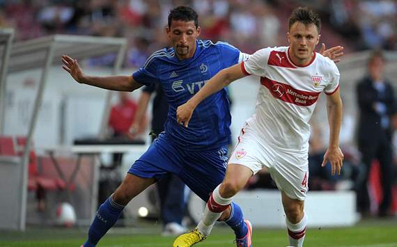 VfB Stuttgart v Dynamo Moscow: Kevin Kuranyi & William Kvist