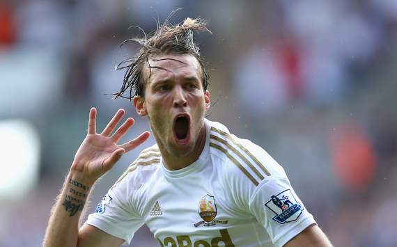 EPL-Swansea City v West Ham United, Michu