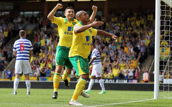 EPL, Norwich City v QPR, Simeon Jackson