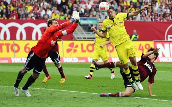 Germany, Bundesliga, 1. FC Nürnberg vs. Borussia Dortmund, Robert Lewandowski