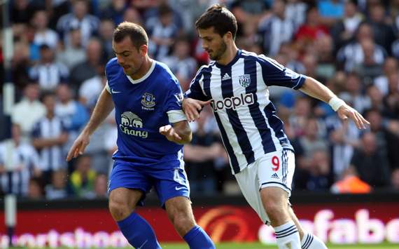EPL, West Bromwich Albion v Everton, Darron Gibson, Shane Long