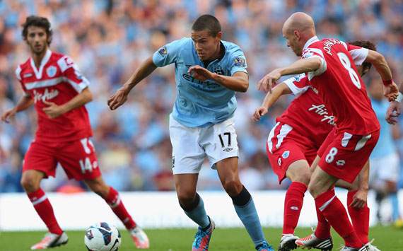EPL - Manchester City v Queens Park Rangers, Jack Rodwell and Andrew Johnson