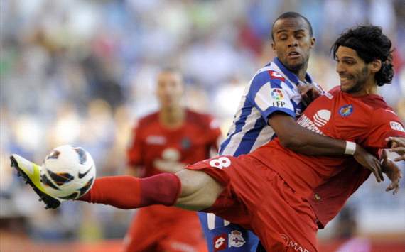 Ángel Lafita, Evaldo dos Santos - Deportivo Coruña v Getafe