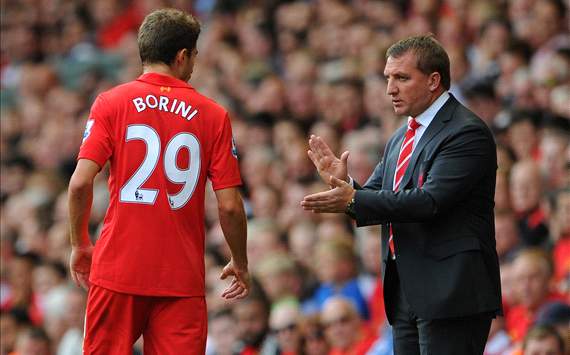 Fabio Borini, Brendan Rodgers - Liverpool