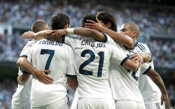 Real Madrid celebra en la Liga BBVA