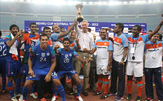 India Celebrate Nehru Cup Win