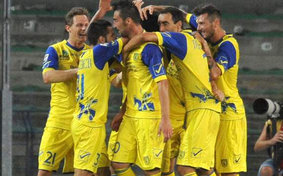 Chievo celebrating