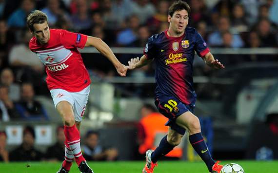 Dmitri Kombarov, Lionel Messi, Barcelona, Spartak