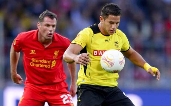 Europa League - YOUNGBOYS-LIVERPOOL, Raul Bobadilla and Jamie Carragher