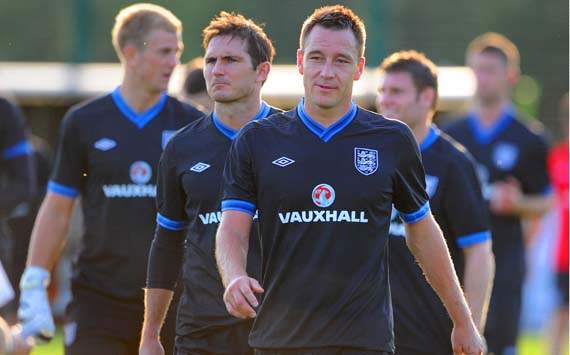 England Training Session, John Terry; Frank Lampard