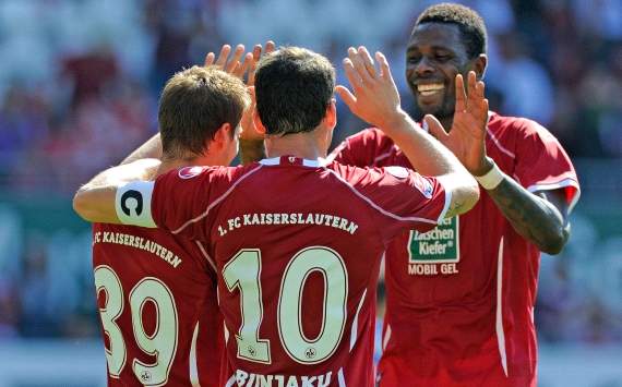 Der 1. FC Kaiserslautern jubelt