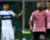Inter's Mauro Icardi with Palermo defenders