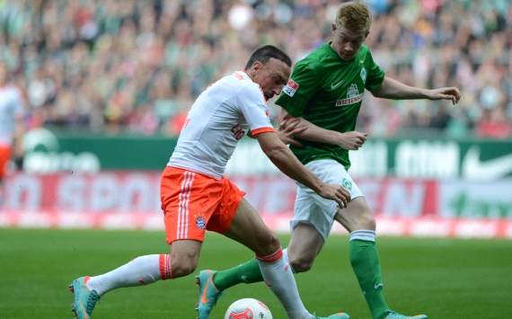 Germany, Bundesliga, SV Werder Bremen vs. Bayern Munich, Franck Ribery, Kevin de Bruyne