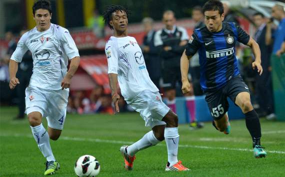 Facundo Roncaglia, Juan Cuadrado, Yuto Nagatomo - Inter-Fiorentina