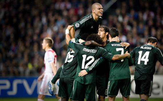 Real Madrid scores against Ajax