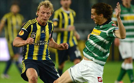 UEFA Europa League: Roel Brouwers (Borussia Mönchengladbach) - Dirk Kuyt (Fenerbahce)