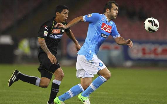 Marques Loureiro Allan (U), Goran Pandev (N) - Napoli-Udinese - Serie A