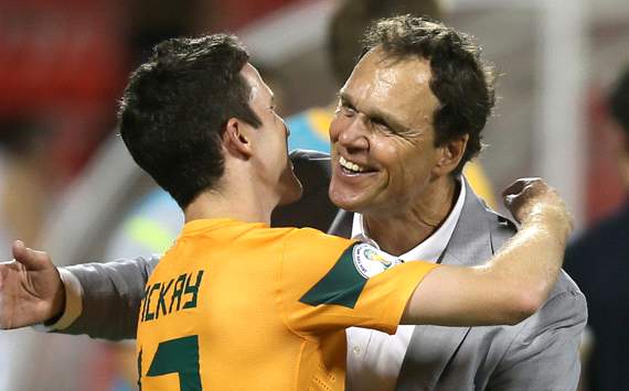 Matt McKay - Holger Osieck - Australia - Socceroos