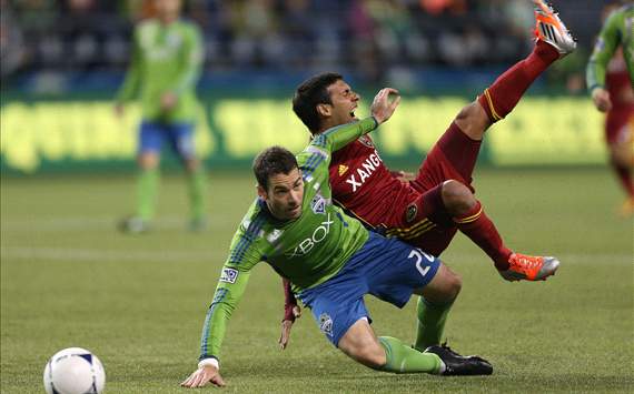 Zach Scott, Seattle Sounders FC; Javier Morales, Real Salt Lake; MLS