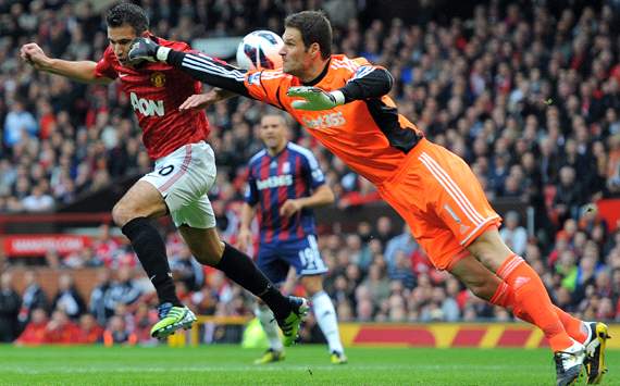 EPL; Asmir Begovic; Robin van Persie; Manchester United Vs Stoke City