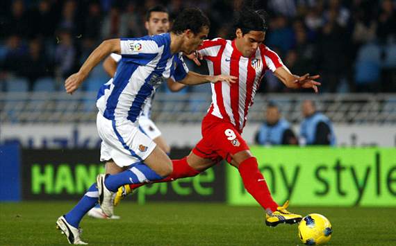 Radamel Falcao, Real Sociedad - Atlético de Madrid