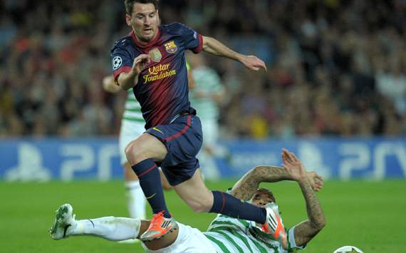 UEFA Champions League :Lionel Messi - Kelvin Wilson, FC Barcelona vs Celtic CF