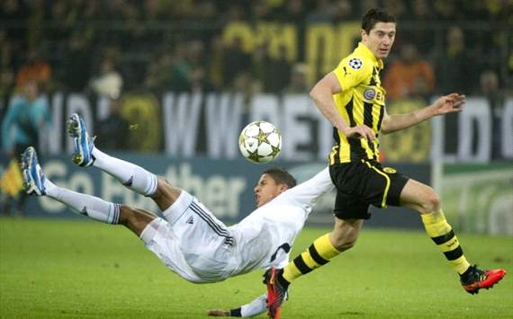 Raphael Varane, Robert Lewandowski - Borussia Dortmund v Real Madrid - UCL