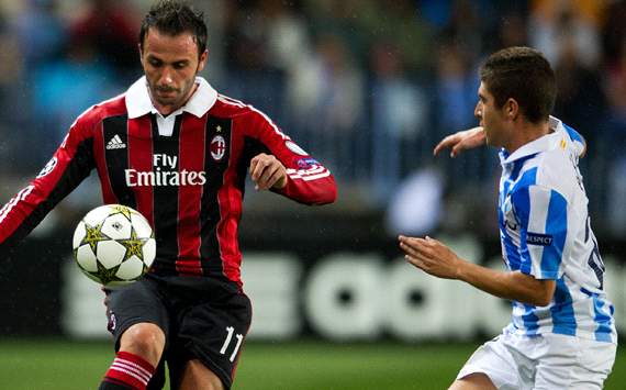 Giampaolo Pazzini - Malaga-Milan - Champions League